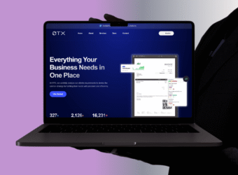 Orange Gradient Modern Laptop Mockup Instagram Post 15